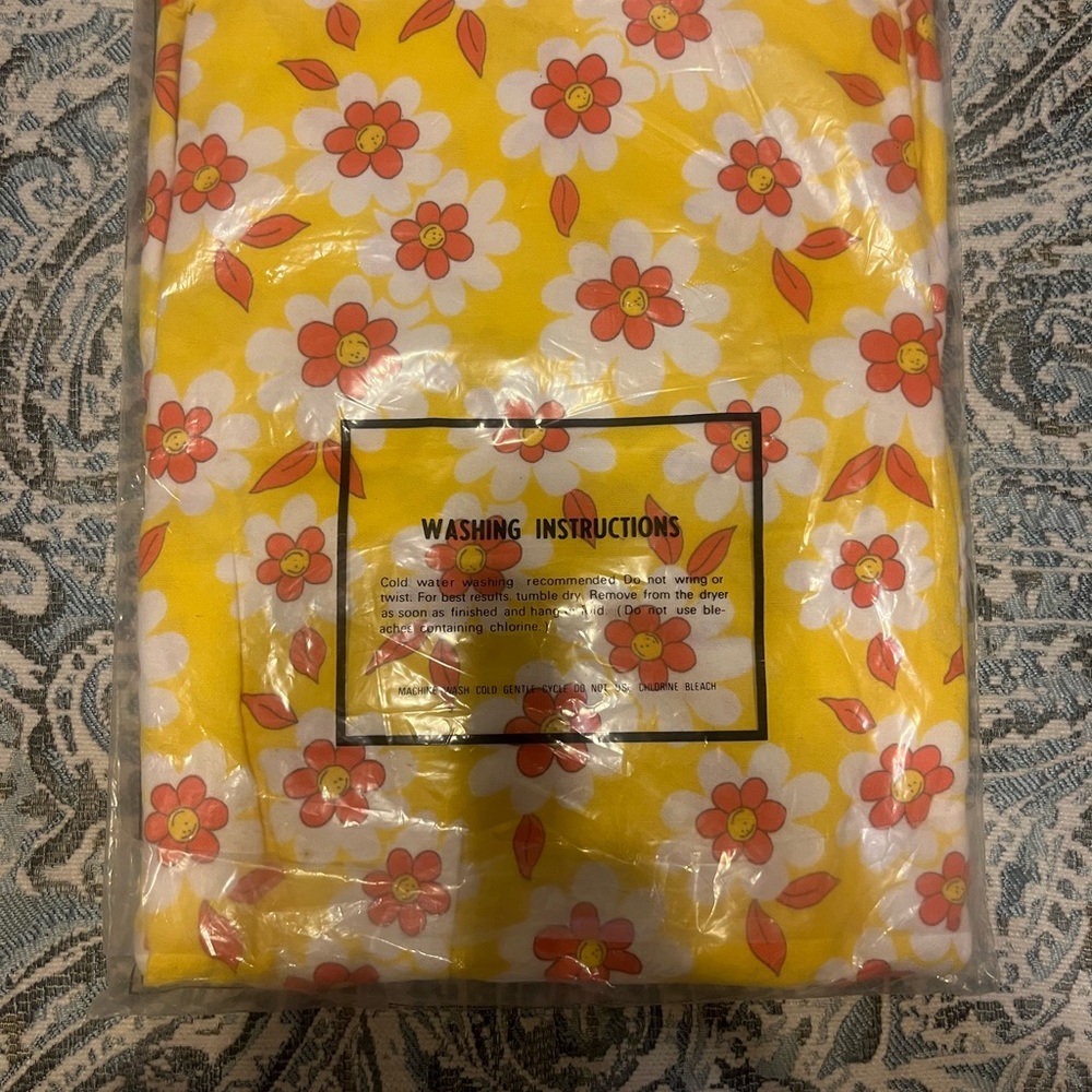 Women's Yellow Floral Cotton Nightgown - Picture 2 of 2